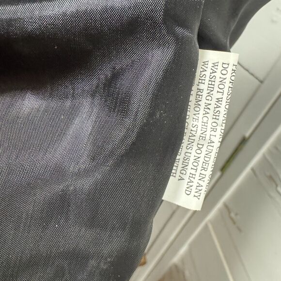 Roberto Amee Black Pigskin Leather Snap Buttons Vest Mens Medium Patchwork Patch - Picture 10 of 10